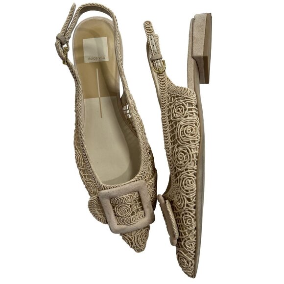 Dolce Vita Pauley Flats in Natural Macrame - Picture 1 of 9